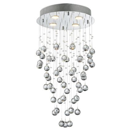 LUXERA 62411 - Lustra aplicata de cristal NORR 4xGU10/50W/230V