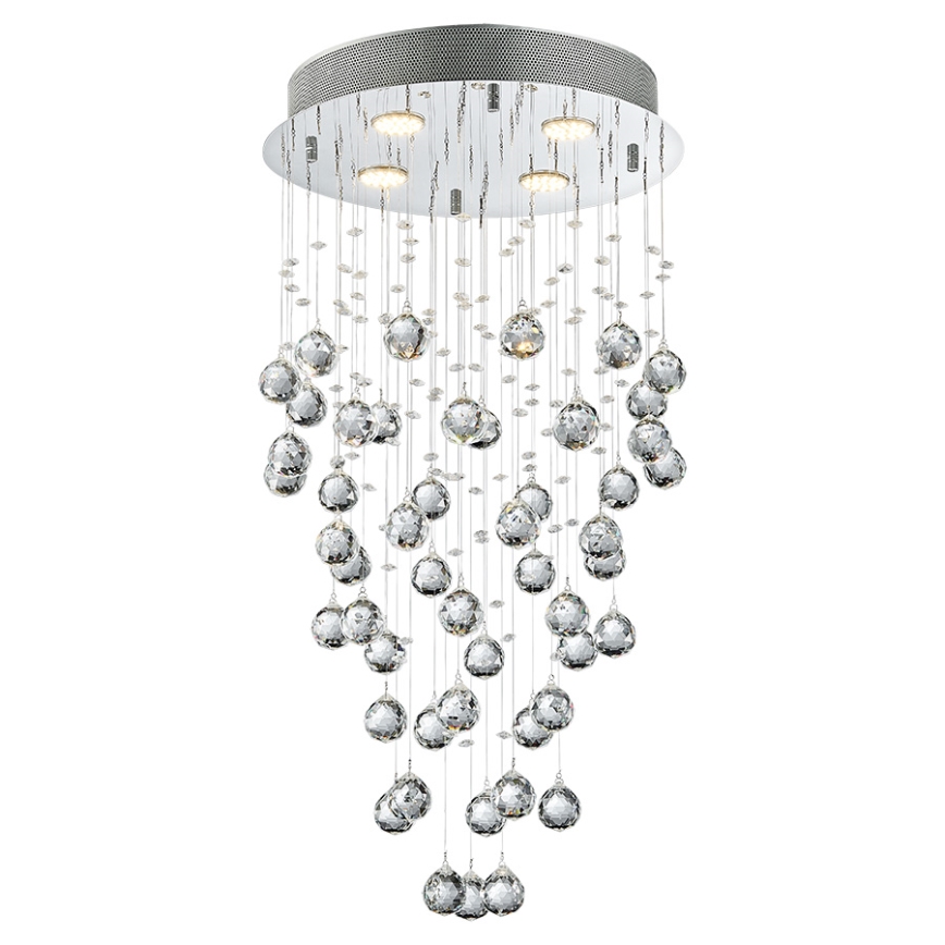 LUXERA 62411 - Lustra aplicata de cristal NORR 4xGU10/50W/230V