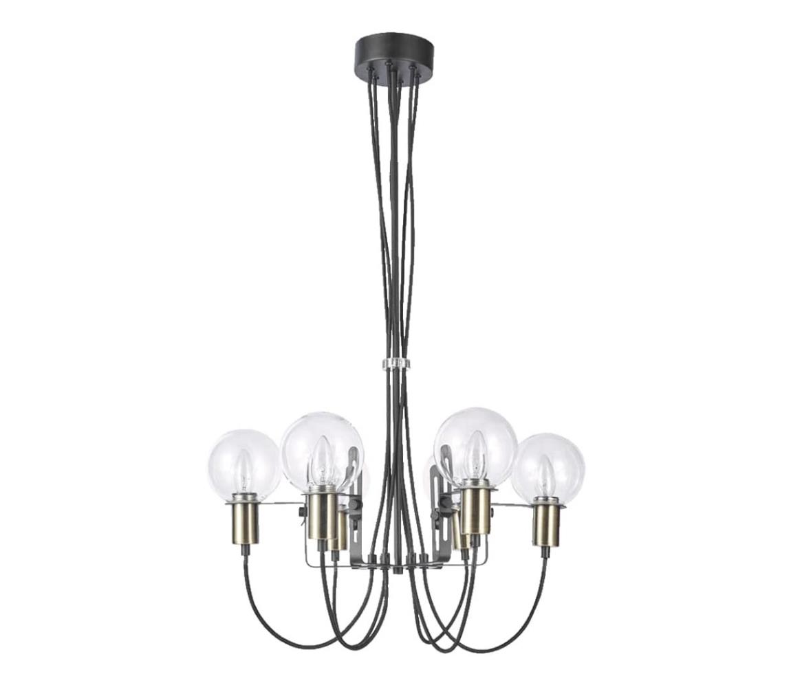 Luxera 64400 - Lustră pe cablu ABRAZO 6xE14/40W/230V