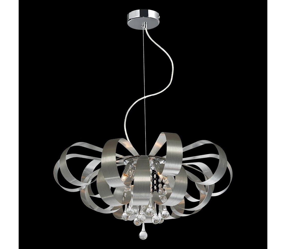 LUXERA 64409 - Lustră pe cablu de cristal RIBBON CRYSTAL 6xG9/33W/230V