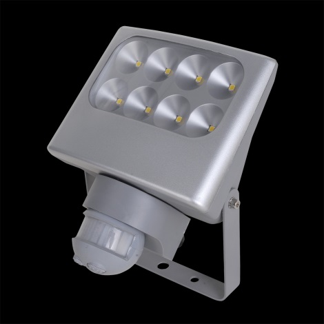 LUXERA 70130 - Proiector LED cu senzor NEGARA 8xLED/3W