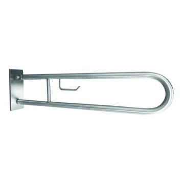 Mâner cu suport 10,3 x 25,3 cm inox/argintiu