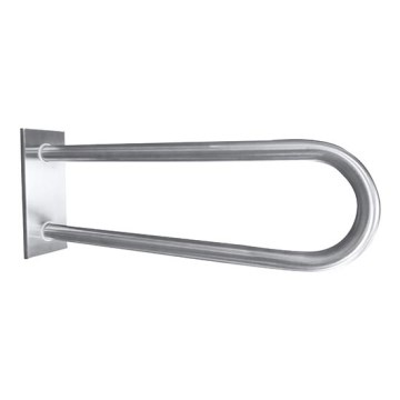 Mâner de sprijin 10 x 25 cm, inox/argintiu