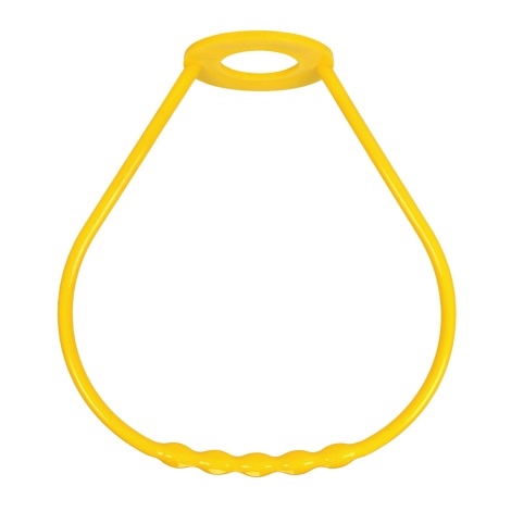 Mâner lustră din plastic galben