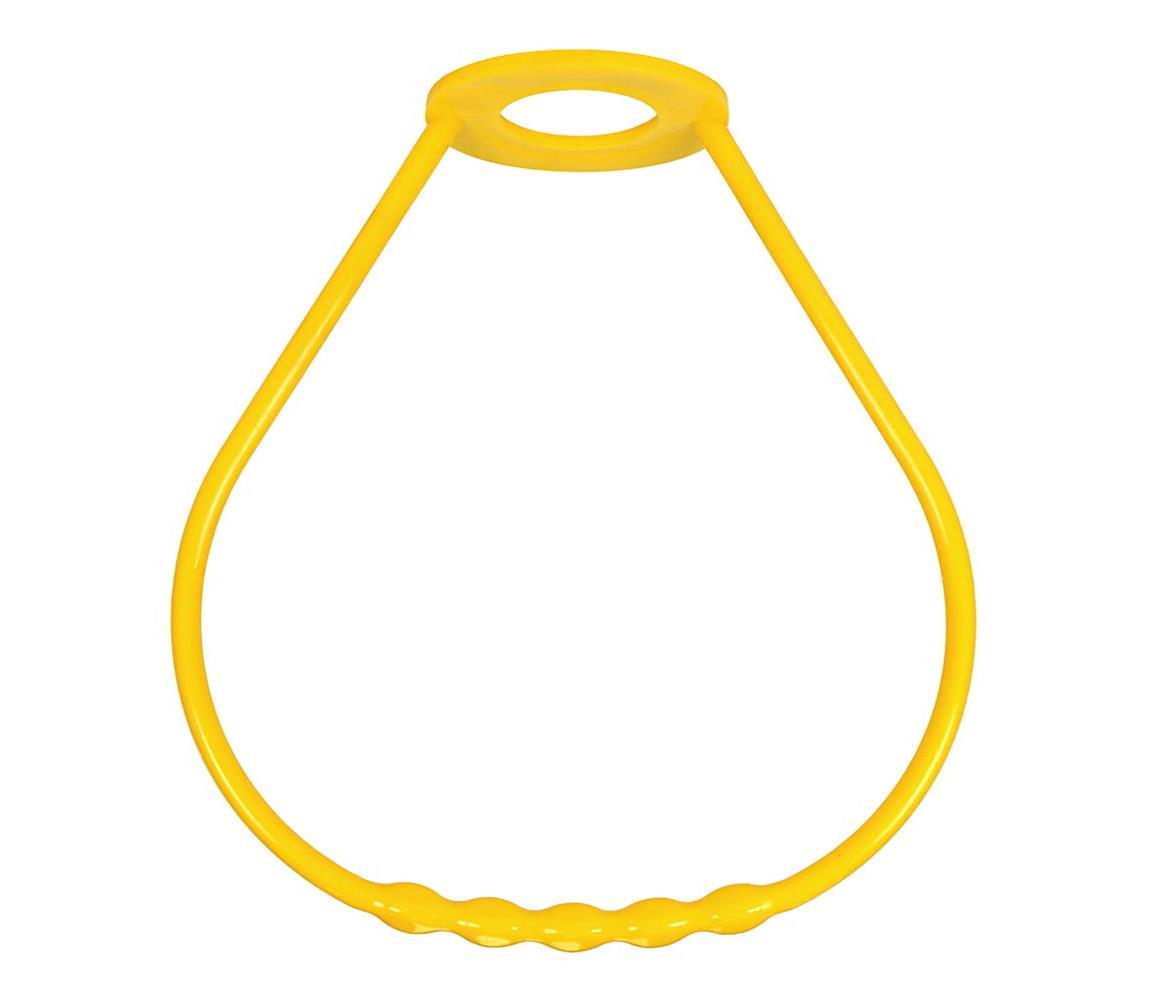 Mâner lustră din plastic galben