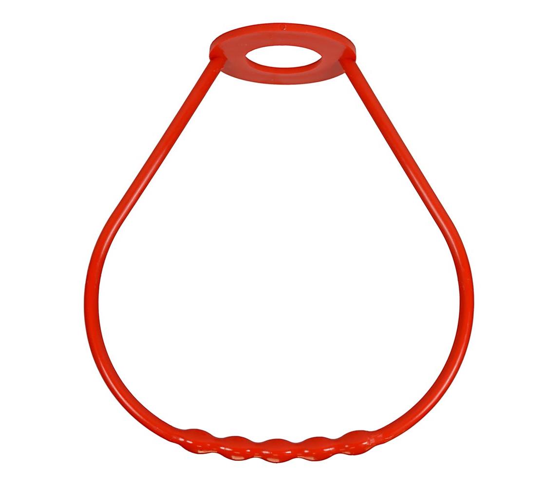 Mâner lustră din plastic roșu