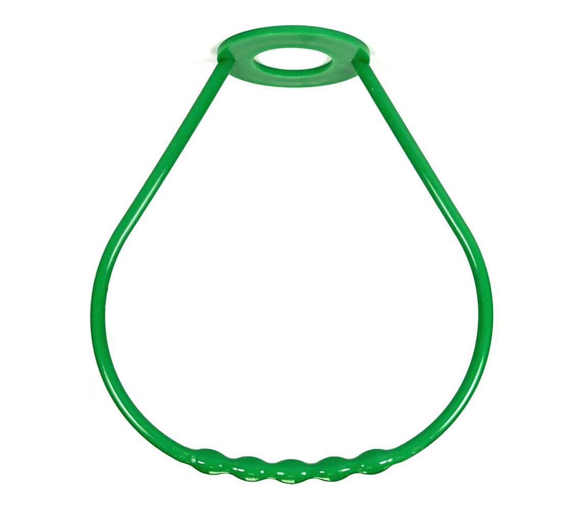 Mâner lustră din plastic verde