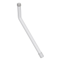 Mâner pentru oglinzi 1x14,8 cm inox/alb
