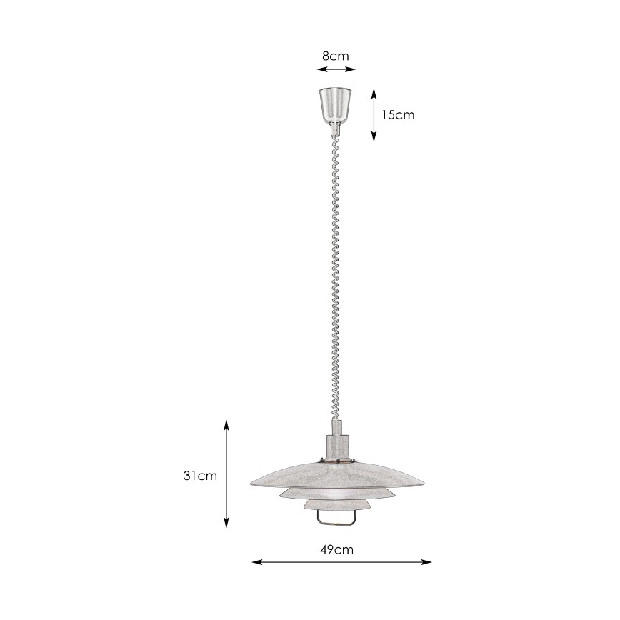 Markslöjd 104540 - Lustră reglabilă KIKRENES 1xE27/60W/230V