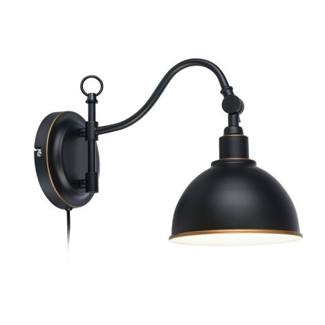 Markslöjd 104636 - Lampă de perete EKELUND 1xE27/40W/230V negru