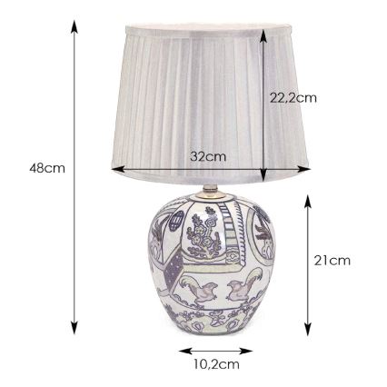 Markslöjd 105000 - Lampă de masă GÖTEBORG 1xE27/60W/230V