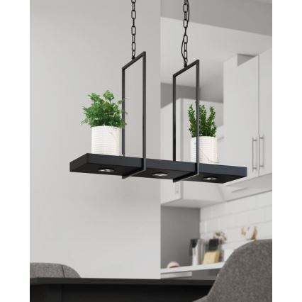Marbuclöjd 105780 - LED Lustră dimmabilă pe lanț TRAY 3xLED/3W/230V negru