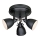 Markslöjd 105815 - Lampă spot FJÄLLBACKA 3xE14/40W/230V negru