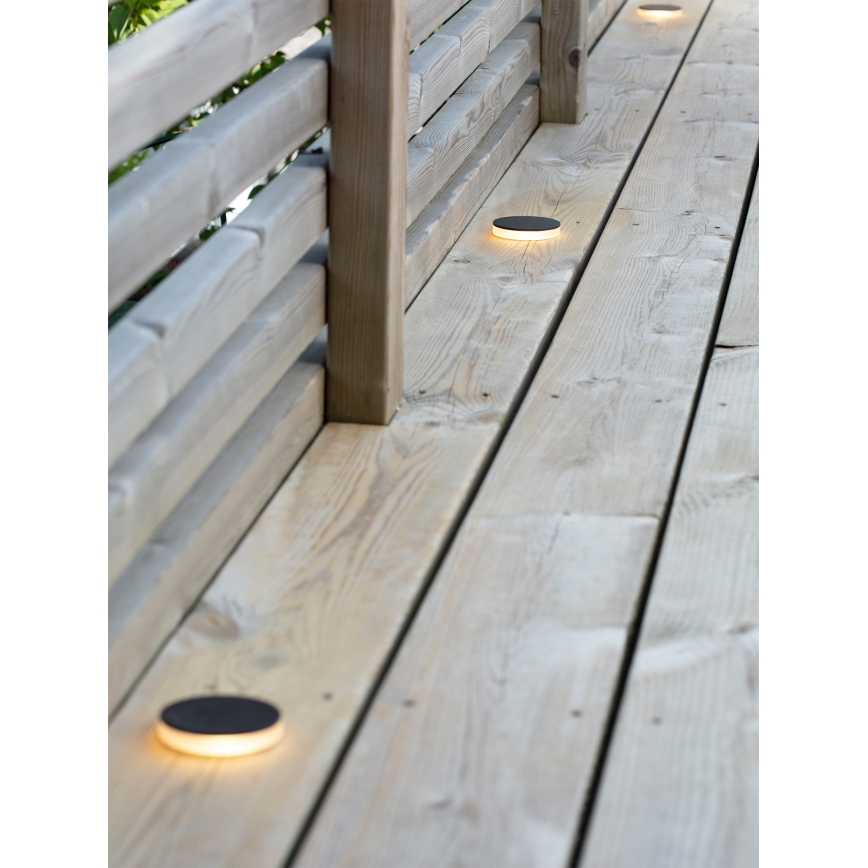 Markslöjd 106935 - Corp LED încastrat pentru exterior GARDEN24 LED/3W/24V IP44, negru
