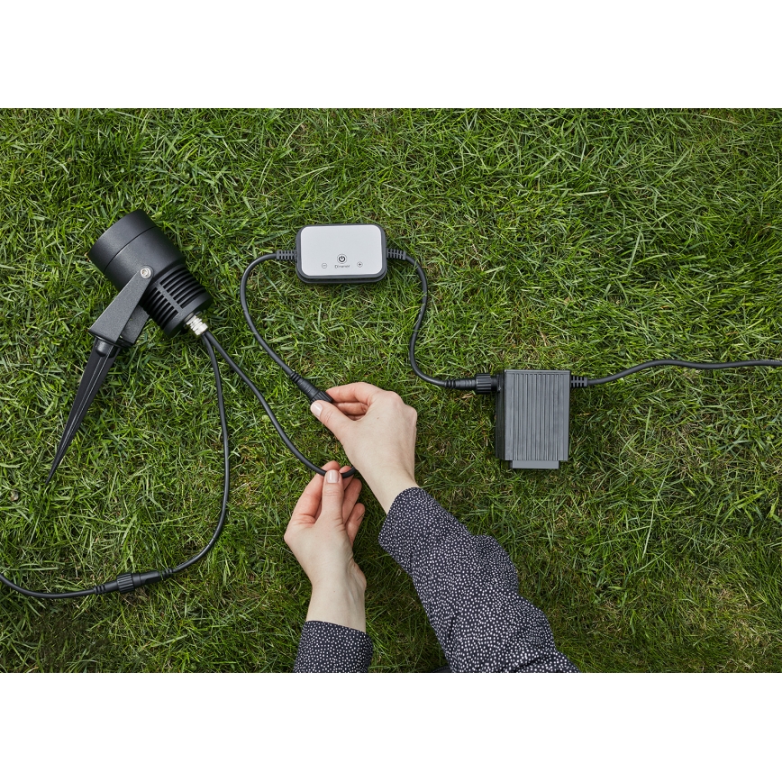 Markslöjd 106940 - Senzor de mișcare și de amurg pentru exterior PIR GARDEN24 IP44 negru