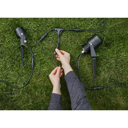 Markslöjd 106940 - Senzor de mișcare și de amurg pentru exterior PIR GARDEN24 IP44 negru