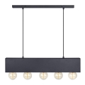 Markslöjd 107037 - Lustră pe cablu COUTURE 5xE27/40W/230V negru