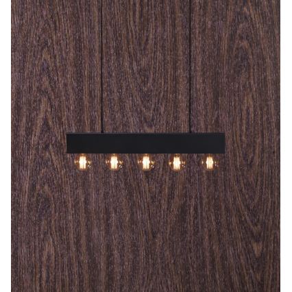 Marbuclöjd 107037 - Lustră pe cablu COUTURE 5xE27/40W/230V negru