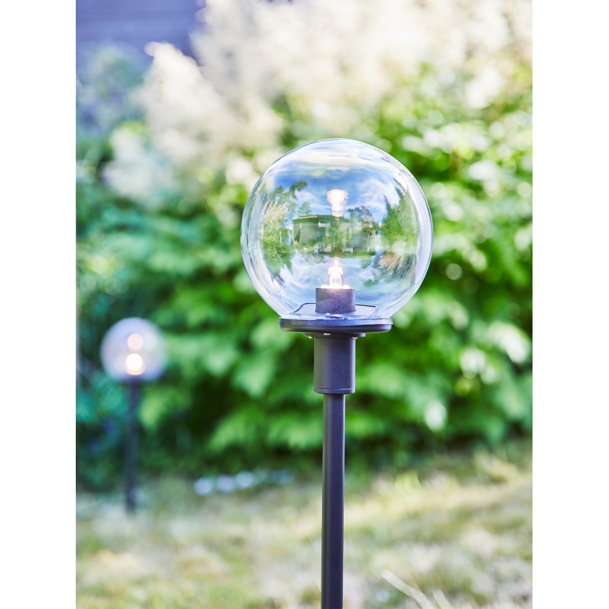 Markslöjd 107283 - Lampă LED de exterior GARDEN24 LED/3W/24V 60 cm IP44 neagră/clară