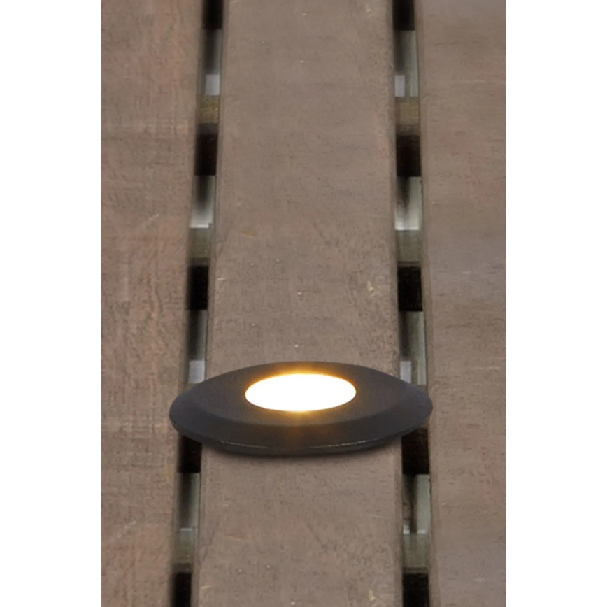 Markslöjd 107285 - Corp LED încastrat de exterior GARDEN24 LED/3W/24V IP44 negru