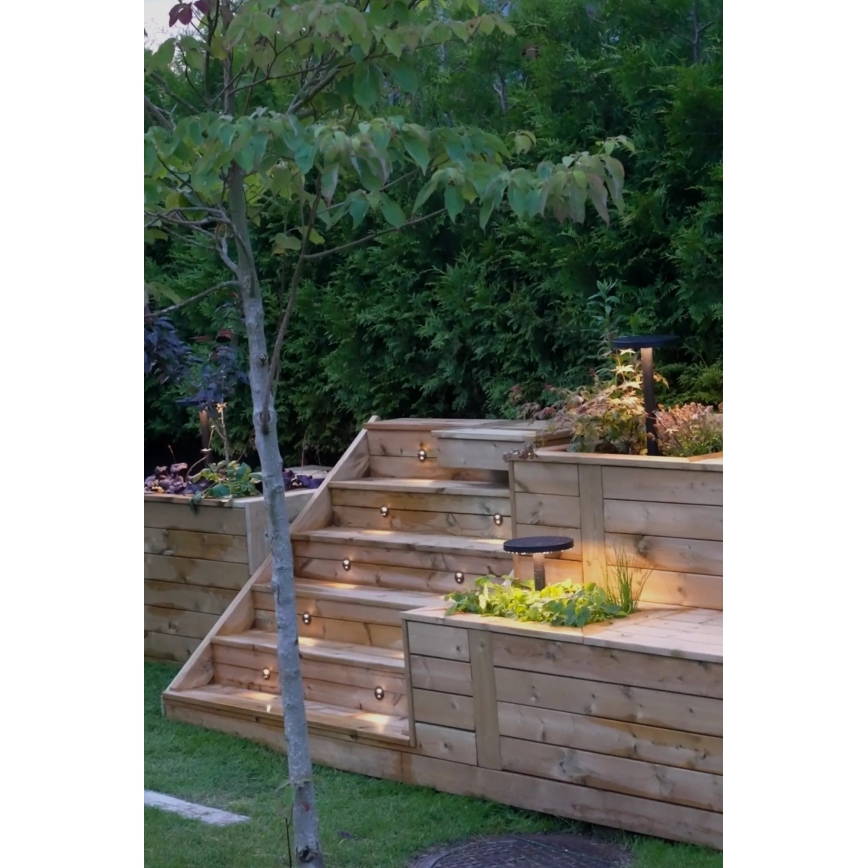 Markslöjd 107289 - Corp de iluminat LED încastrat pentru exterior GARDEN24 LED/0,8W/24V IP44 negru