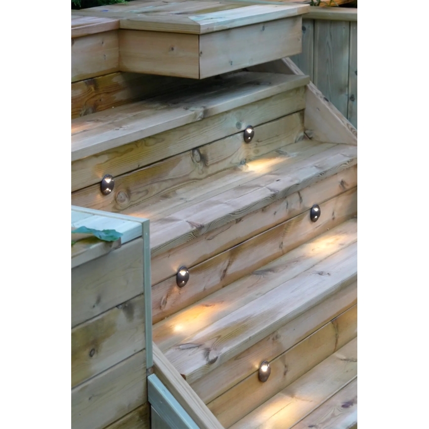 Markslöjd 107289 - Corp de iluminat LED încastrat pentru exterior GARDEN24 LED/0,8W/24V IP44 negru