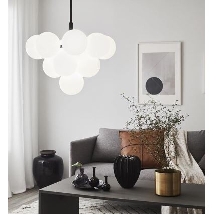 Markslöjd 107911 - Candelabru MERLOT pe tijă, 13xG9/20W/230V, Ø 56 cm, alb/negru