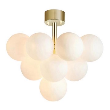 Markslöjd 107912 - Lustră aplicată MERLOT, 13 x G9, 20 W, 230 V, Ø 56 cm, alb/auriu