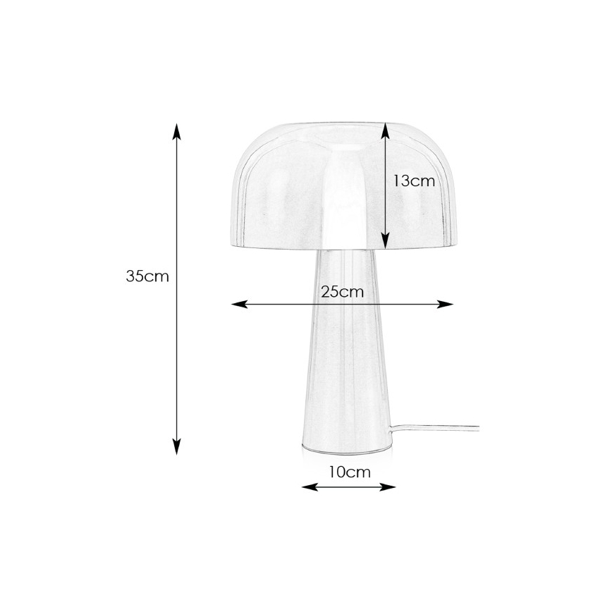 Markslöjd 107934 - Lampă de masă BLANCA 1xE14/25W/230V