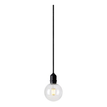 Markslöjd 107989 - Corp de iluminat suspendat LED pentru exterior GARDEN24 LED/2,86W/24V IP44 negru/sticlă clară