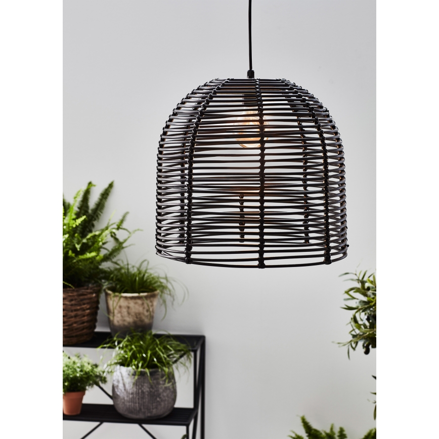 Markslöjd 107990 - Lampă suspendată LED de exterior GARDEN24 LED/2,86W/24V IP44 ratan/negru