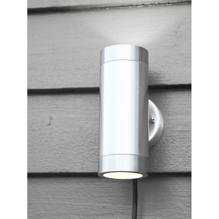 Markslöjd 108170 - Aplică de perete LED pentru exterior GARDEN24, 2xLED/3W/24V, IP44, crom mat