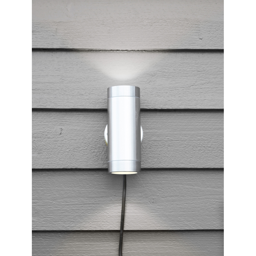 Markslöjd 108170 - Aplică de perete LED pentru exterior GARDEN24, 2xLED/3W/24V, IP44, crom mat