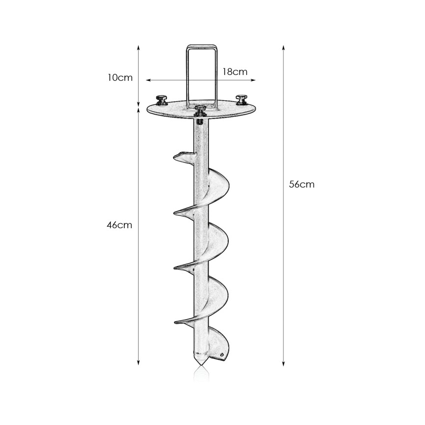 Markslöjd 108172 - Șurub de ancorare pentru sol GARDEN24 negru