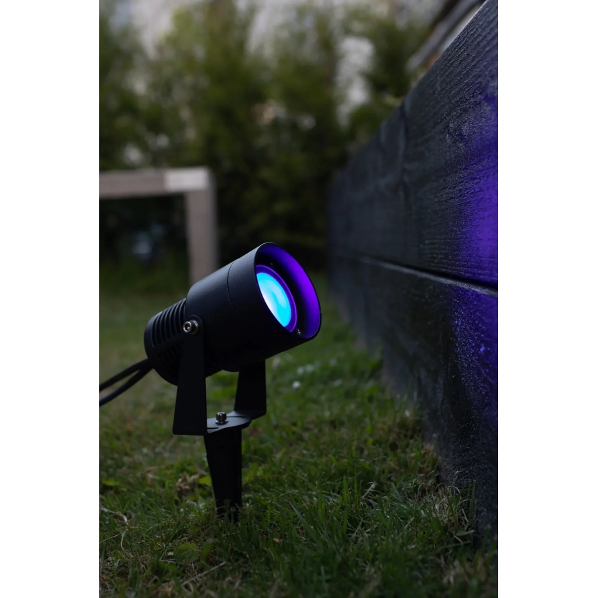Markslöjd 108404 - Lampă de exterior LED RGBW GARDEN24, LED 6W/24V, 30 cm, IP44, neagră