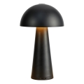 Markslöjd 108655 - Lampă de masă LED reîncărcabilă cu dimmer FUNGI LED/1,5W/5V 2000 mAh IP44 neagră