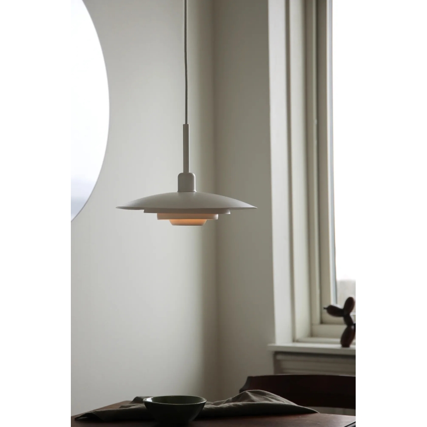 Markslöjd 108874 - Pendul pe cablu PINY 1xE27/60W/230V Ø 35 cm alb