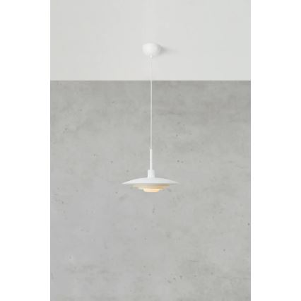 Markslöjd 108874 - Pendul pe cablu PINY 1xE27/60W/230V Ø 35 cm alb