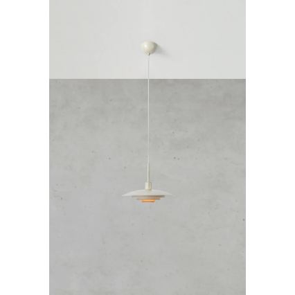 Markslöjd 108875 - Lustră suspendată pe cablu PINY 1xE27/60W/230V diametru 35 cm bej