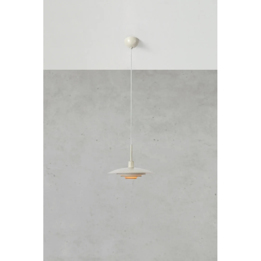 Markslöjd 108875 - Lustră suspendată pe cablu PINY 1xE27/60W/230V diametru 35 cm bej