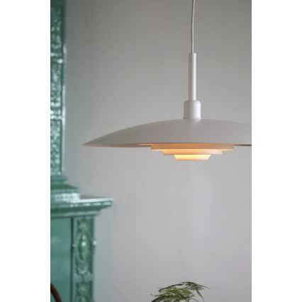 Markslöjd 108876 - Lustru suspendat pe cablu PINY 1xE27/60W/230V Ø 57 cm alb