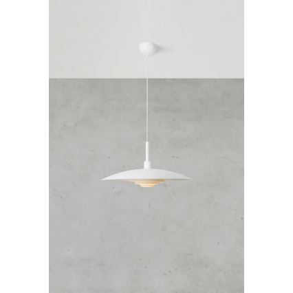 Markslöjd 108876 - Lustru suspendat pe cablu PINY 1xE27/60W/230V Ø 57 cm alb