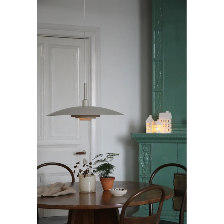 Markslöjd 108877 - Lustru suspendat pe cablu PINY 1xE27/60W/230V diam. 57 cm bej