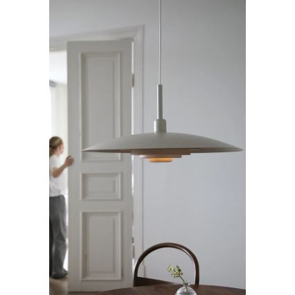 Markslöjd 108877 - Lustru suspendat pe cablu PINY 1xE27/60W/230V diam. 57 cm bej