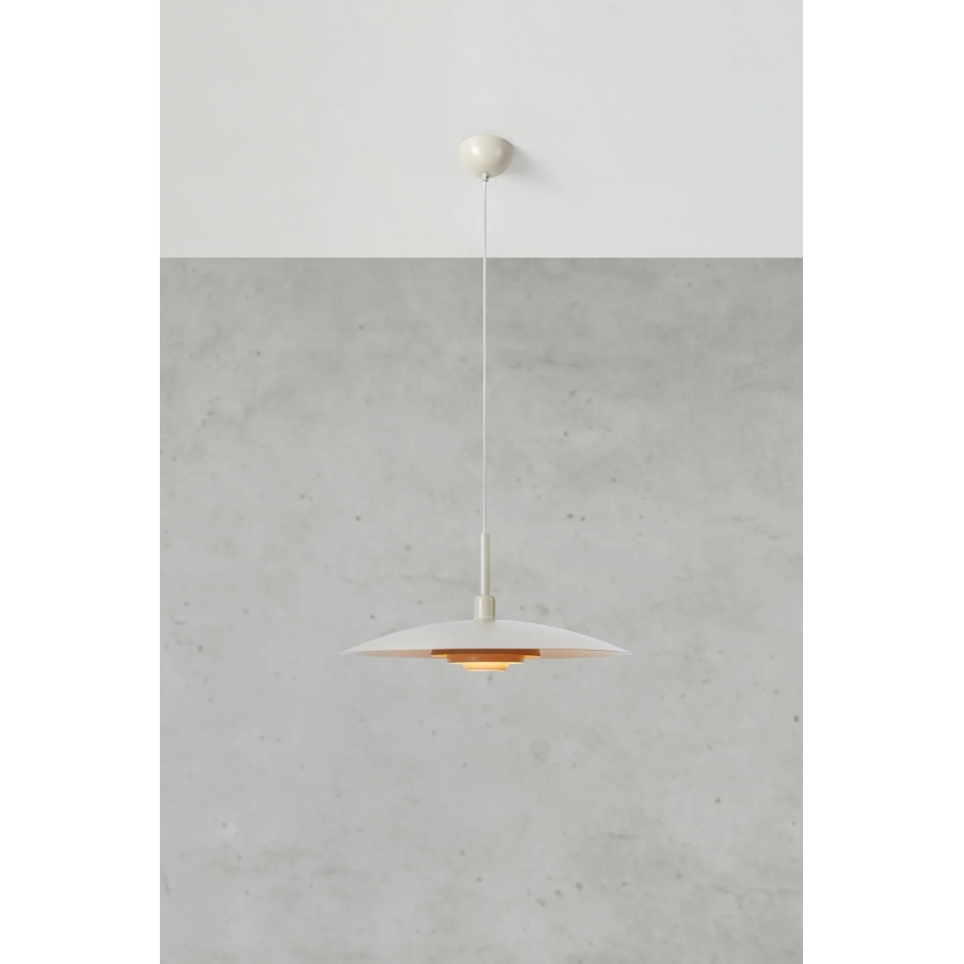 Markslöjd 108877 - Lustru suspendat pe cablu PINY 1xE27/60W/230V diam. 57 cm bej