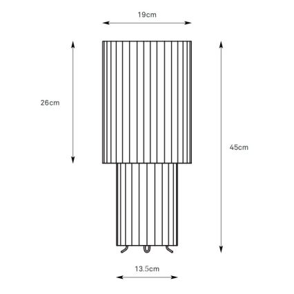 Markslöjd 108898 - Lampă de masă CATIS, 1 x E27, 60 W, 230 V, 45 cm, gri