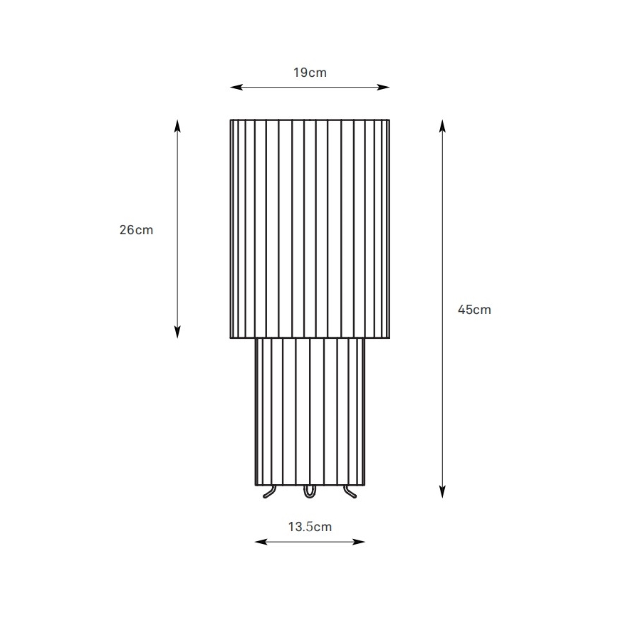 Markslöjd 108898 - Lampă de masă CATIS, 1 x E27, 60 W, 230 V, 45 cm, gri