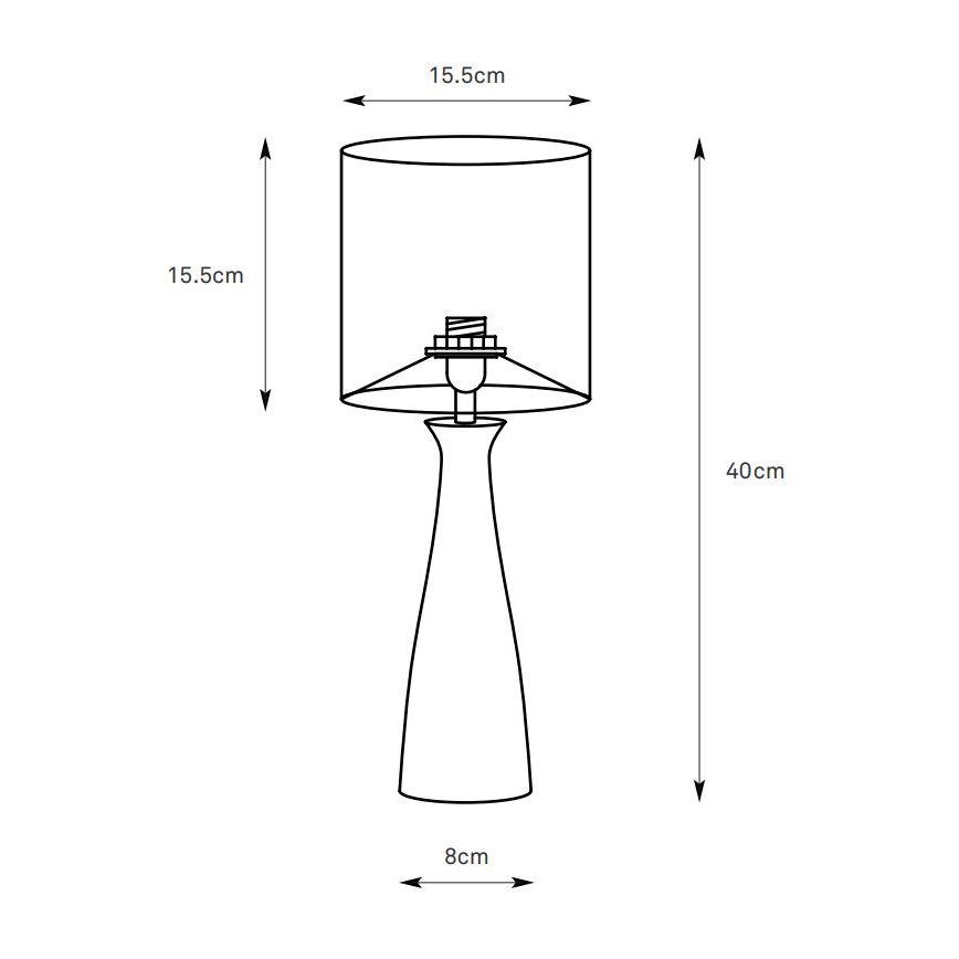 Markslöjd 108906 - Lampă de masă BIRILLO 1xE14/60W/230V crem