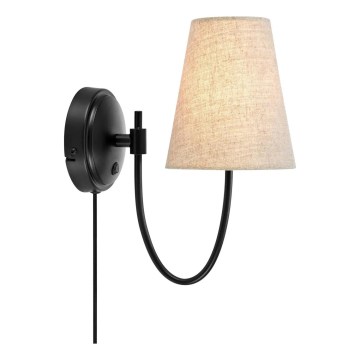 Markslöjd 108907 - Aplica de perete AMAR 1xE14/40W/230V bej/negru