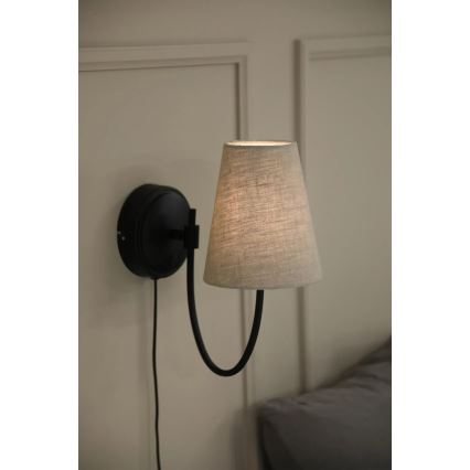 Markslöjd 108907 - Aplica de perete AMAR 1xE14/40W/230V bej/negru